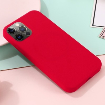 Apple iPhone 13 Pro Max "Shell" MagSafe твердый силиконовый (TPU) красный чехол | Vacins.lv