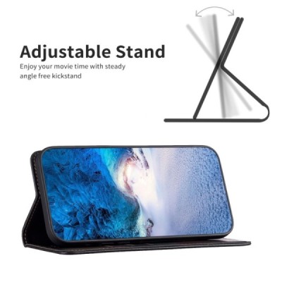 Samsung Galaxy A41 "Binfen Color" BF чёрный кожаный чехол-книжка | Vacins.lv