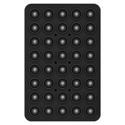 "Suction Pad" universāls silikona piesūcekņa paklājiņš (turētājs) - melns | Vacins.lv