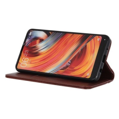 OnePlus 13R 5G (Ace 5) Binfen солидная открываемый коричневый кожаный чехол - книжка | Vacins.lv