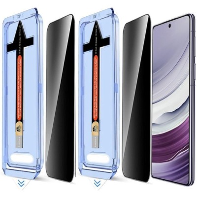 Samsung Galaxy S25+ (S24+) "Leyong" Tempered Glass privātuma uzlabota aizsardzība melns pilna pārklājuma ekrāna aizsargstikls |