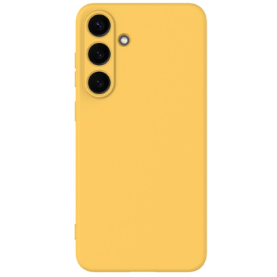 Samsung Galaxy S25+ "Shell" cieta silikona (TPU) apvalks - dzeltens | vacins.lv