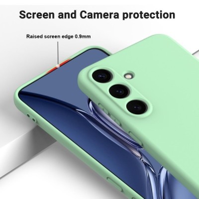 Samsung Galaxy S25+ "Shell" cieta silikona (TPU) apvalks - zaļš | vacins.lv