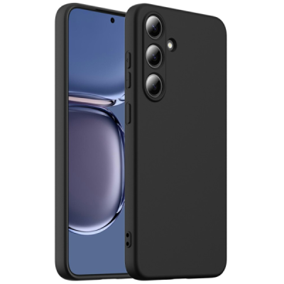 Samsung Galaxy S25+ "Shell" MagSafe cieta silikona (TPU) melns apvalks | vacins.lv