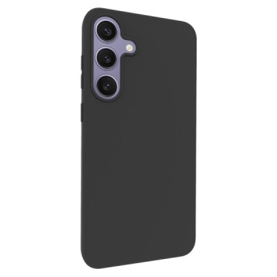 Samsung Galaxy S25+ cieta silikona (TPU) melns apvalks | Vacins.lv