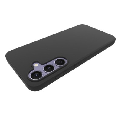 Samsung Galaxy S25+ cieta silikona (TPU) melns apvalks | Vacins.lv