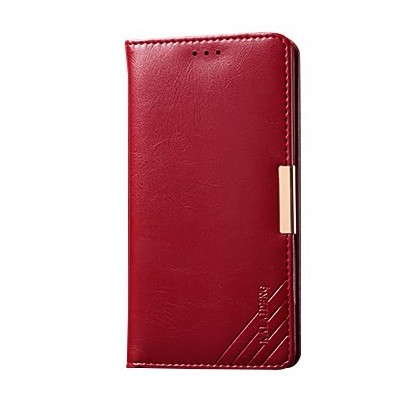 Sony Xperia Z3 (D6603, D6653) „Kalaideng“ Royale ādas atvēramais sarkans futrālis / Vacins.lv