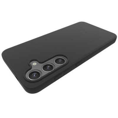 Samsung Galaxy S25 cieta silikona (TPU) melns apvalks | Vacins.lv