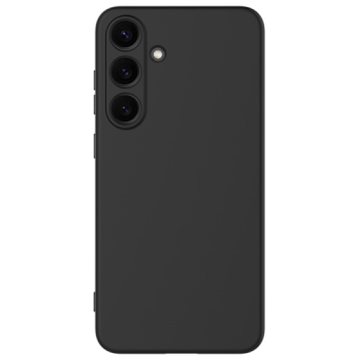 Samsung Galaxy S25 "Shell" твердый (TPU) силиконовый чехол - чёрный | Vacins.lv
