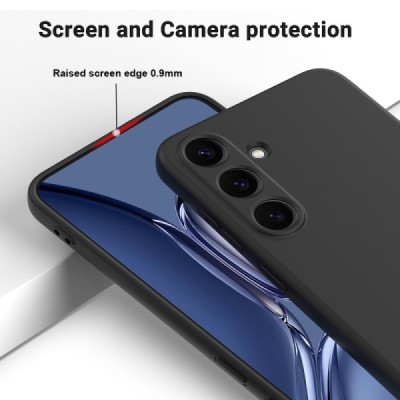 Samsung Galaxy S25 "Shell" твердый (TPU) силиконовый чехол - чёрный | Vacins.lv