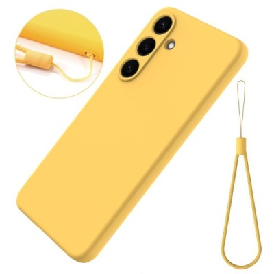 Samsung Galaxy S25 "Shell" cieta silikona (TPU) apvalks - dzeltens | vacins.lv