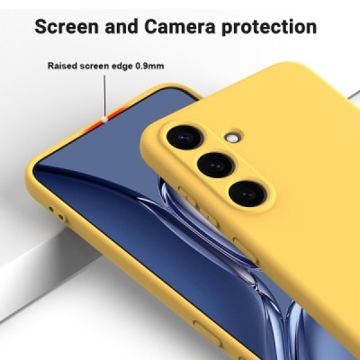 Samsung Galaxy S25 "Shell" cieta silikona (TPU) apvalks - dzeltens | vacins.lv