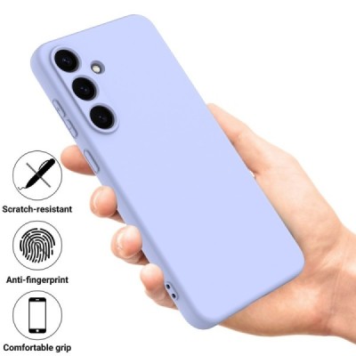 Samsung Galaxy S25 "Shell" твердый (TPU) силиконовый чехол - фиолетовый | Vacins.lv
