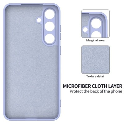 Samsung Galaxy S25 "Shell" твердый (TPU) силиконовый чехол - фиолетовый | Vacins.lv