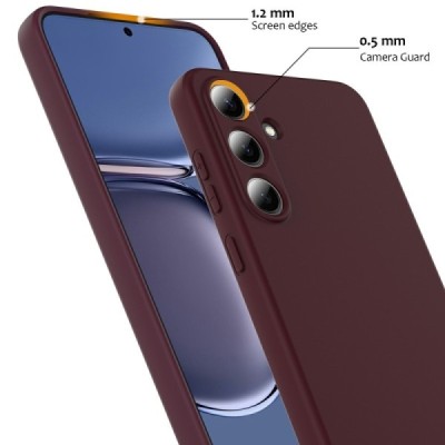 Samsung Galaxy S25 "Shell" MagSafe твердый силиконовый (TPU) бордовый чехол | Vacins.lv