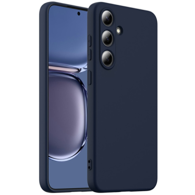 Samsung Galaxy S25 "Shell" MagSafe cieta silikona (TPU) tumši zils apvalks | vacins.lv