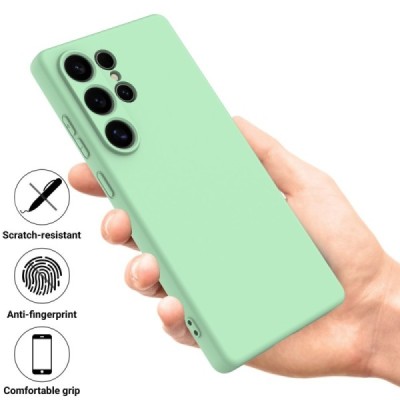 Samsung Galaxy S25 Ultra "Shell" cieta silikona (TPU) apvalks - zaļš | vacins.lv
