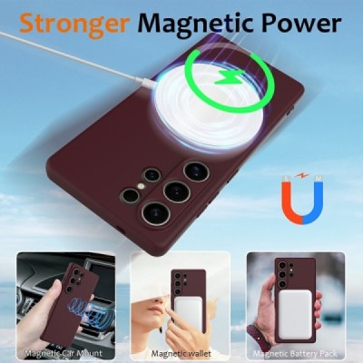 Samsung Galaxy S25 Ultra "Shell" MagSafe cieta silikona (TPU) bordo apvalks | vacins.lv