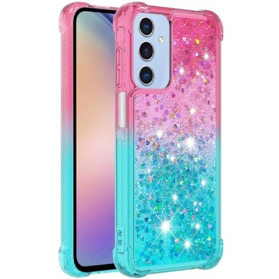 Samsung Galaxy A16 "Yibo" Shine чехол из твердого силикона (TPU) - розовый/синий | Vacins.lv