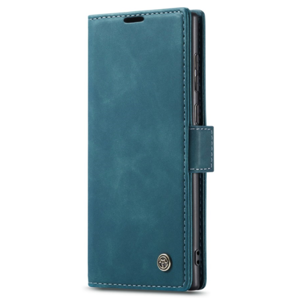 Кожиный чехол-книжка "CaseMe" Retro - зелёный (Galaxy S25 Ultra)
