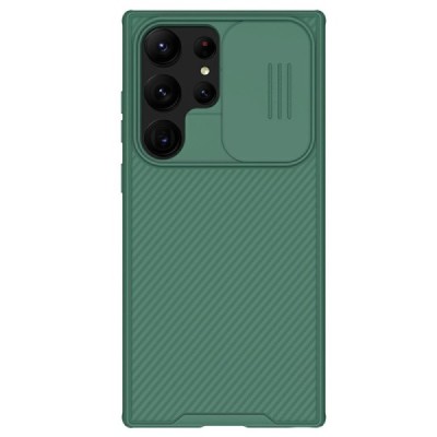 Samsung Galaxy S25 Ultra "Nillkin" CamShield Pro зелёный чехол с защитной крышкой для камеры | Vacins.lv