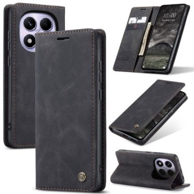 Xiaomi Redmi Note 14 Pro 4G CaseMe Retro открываемый, Чёрного цвета, кожаный чехол – книжка | Vacins.lv
