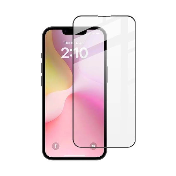"IMAK" Tempered Glass полностью закрывающееся защитное стекло - чёрный (iPhone 17e / 16e)
