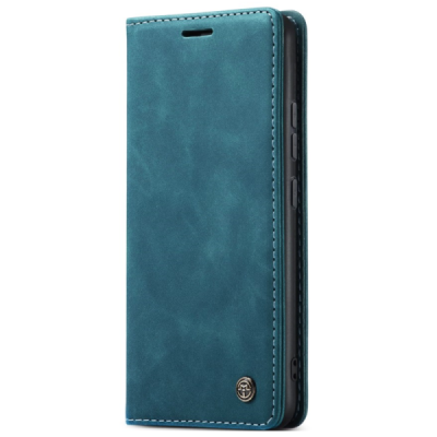 Кожиный чехол-книжка "CaseMe" Retro - зелёный (Redmi Note 14 Pro 5G / Note 14 Pro+ 5G / Poco X7 5G)