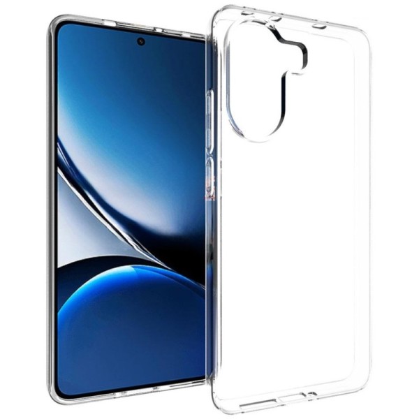 Твердый силиконовый чехол (ТПУ) - прозрачный (Poco X7 Pro 5G / Redmi Turbo 4 5G)
