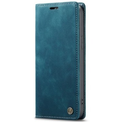 Кожиный чехол-книжка "CaseMe" Retro - зелёный (iPhone 17e / 16e)