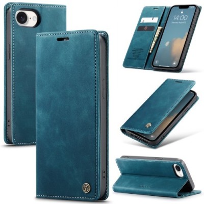 "CaseMe" Retro solīds atvēramais ādas maciņš - zaļš (iPhone 17e / 16e)