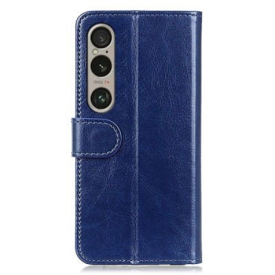 Sony Xperia 1 VI Binfen открываемый синий кожаный чехол - книжка | Vacins.lv