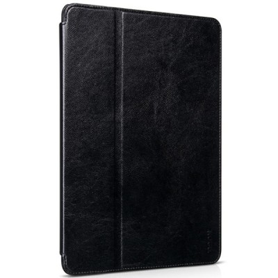 Greznais „HOCO“ Retro sērijas ādas atvērams melns Apple iPad Air 2 futrālis / Vacins.lv