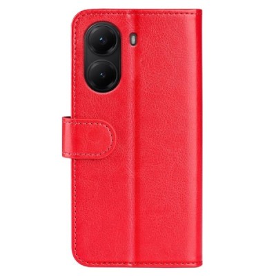 Poco X7 Pro 5G, Redmi Turbo 4 5G Binfen открываемый красный кожаный чехол - книжка | Vacins.lv