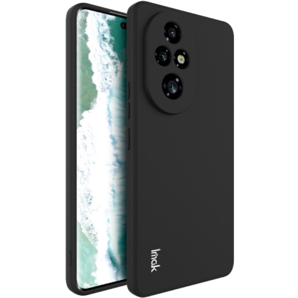 "IMAK" UC-4 cieta silikona (TPU) apvalks - melns (Honor 200 Pro 5G)
