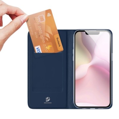 Чехол-книжка "Dux Ducis" Skin - тёмно синий (iPhone 17e / 16e)