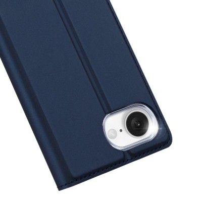 "Dux Ducis" Skin atvērams maciņš - tumši zils (iPhone 17e / 16e)