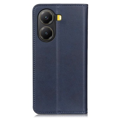Poco X7 Pro 5G, Redmi Turbo 4 5G "Split" синий кожаный чехол-книжка | Vacins.lv