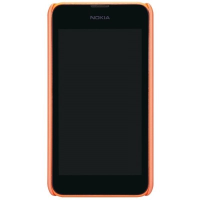 Nokia Lumia 530 Nillkin Frosted Shield oranžs plastmasas futrālis + ekrāna aizsargplēve / Vacins.lv