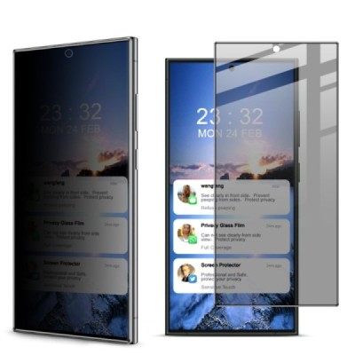 Samsung Galaxy S24 Ultra "IMAK" Tempered Glass повышенная конфиденциальность, черная защитное стекло для экрана с полным покрыти