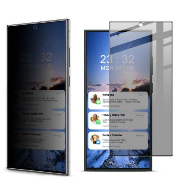 "IMAK" Tempered Glass черное защитное стекло толщиной - конфиденциальность (Galaxy S24 Ultra)