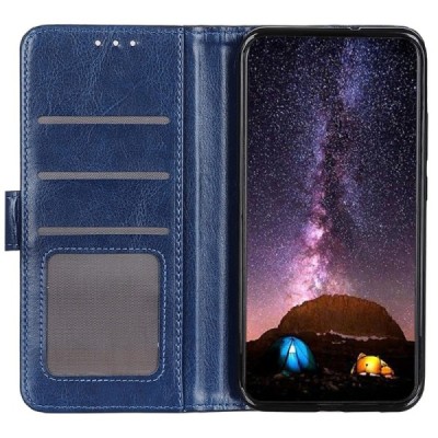 Samsung Galaxy S24 / S25 Binfen открываемый синий кожаный чехол - книжка | Vacins.lv