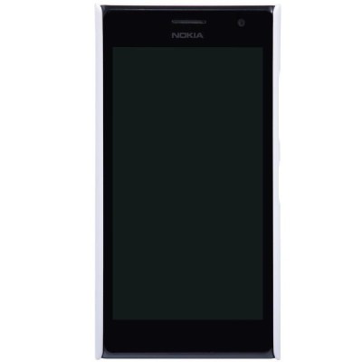 Nillkin Frosted Shield Nokia Lumia 730 (735) baltas plastikinis dėklas + apsauginė ekrano plėvelė / Priedai.lt