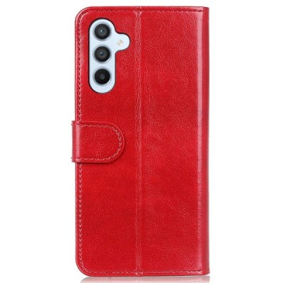Samsung Galaxy S24 / S25 Binfen открываемый красный кожаный чехол - книжка | Vacins.lv