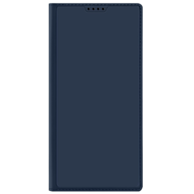 Samsung Galaxy S25 Ultra „Dux Ducis“ Skin sērijas tumši zils ādas atvērams maciņš | Vacins.lv