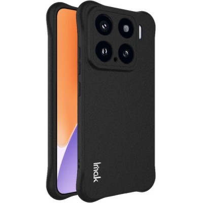 Xiaomi 15 "Imak" pastiprinātas aizsardzības cieta silikona matēta (TPU) melns vāciņš | Vacins.lv