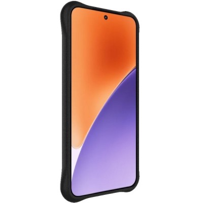 Xiaomi 15 "Imak" pastiprinātas aizsardzības cieta silikona matēta (TPU) melns vāciņš | Vacins.lv