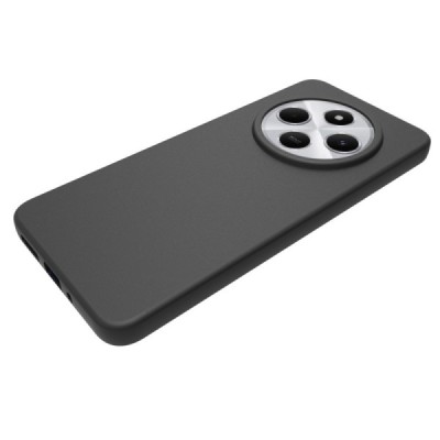 Xiaomi Redmi 14C, 14R, A4, Poco C75 4G cieta silikona (TPU) melns apvalks | Vacins.lv