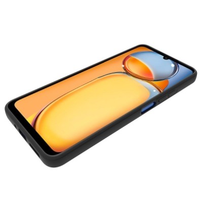 Xiaomi Redmi 14C, 14R, A4, Poco C75 4G cieta silikona (TPU) melns apvalks | Vacins.lv