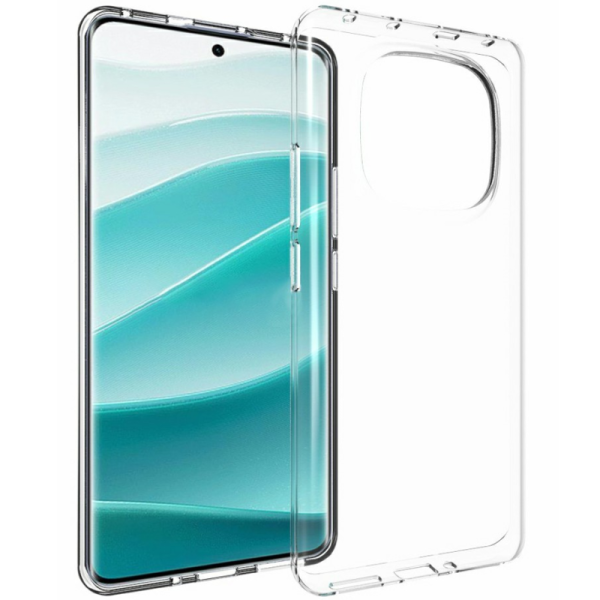 Твердый силиконовый чехол (ТПУ) - прозрачный (Redmi Note 14 Pro 5G / Note 14 Pro+ 5G / Poco X7 5G)